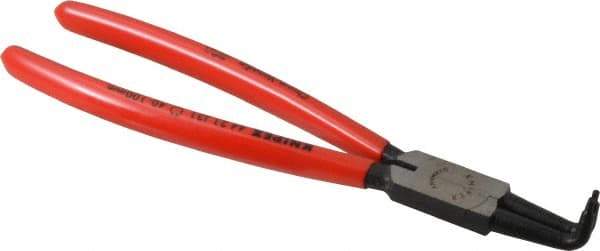 Knipex - Internal Retaining Ring Pliers - 8-1/2" OAL, Bent Nose - All Tool & Supply