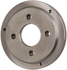 Buck Chuck Company - Adapter Back Plate for 8" Diam Self Centering Lathe Chucks - A1/A2-5 Mount, 2.39" Through Hole Diam, 6.283mm ID, 7.87" OD, 0.714" Flange Height, Steel - All Tool & Supply