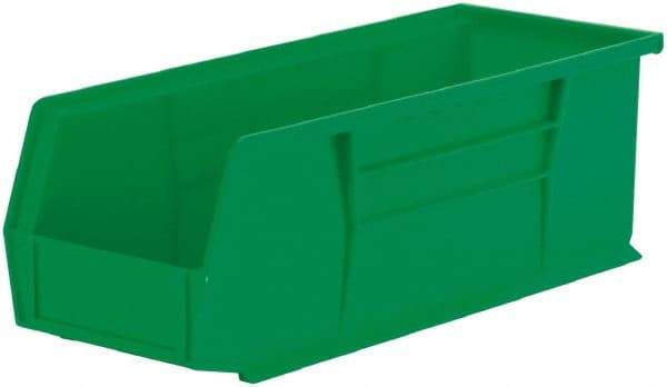 Akro-Mils - 50 Lb. Load Capacity, 14-3/4" Deep, Green Polymer Hopper Stacking Bin - 5" High x 5-1/2" Wide x 14-3/4" Long - All Tool & Supply