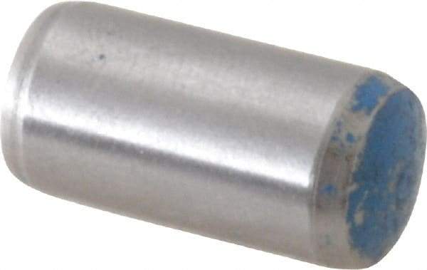 Metric Blue - 10mm Diam x 20mm Pin Length Alloy Steel Pull Out Dowel Pin - 1 Beveled & 1 Threaded End - All Tool & Supply