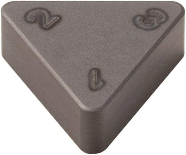 Seco - TNMN333 Grade CBN300 PCBN Turning Insert - Uncoated, 60° Triangle, 3/8" Inscr Circle, 3/16" Thick, 3/64" Corner Radius - All Tool & Supply