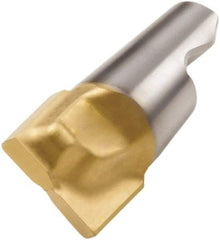 Seco - MM16 D07 Grade T60M Carbide Keyway Milling Tip Insert - TiAlN/TiN Finish, 2 Flutes, 0.618" Cutting Diam, 0.433" Depth of Cut, 0.535" Extension, 0.012" Cnr Rad - All Tool & Supply