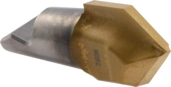 Seco - MM16 M06 Grade T60M Carbide Center Drill Milling Tip Insert - TiAlN/TiN Finish, 2 Flutes, 3/4" Cutting Diam, 0.378" Depth of Cut, 0.872" Extension, 0.421" Cnr Rad - All Tool & Supply