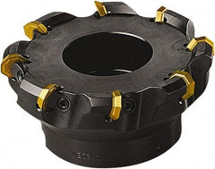 Seco - 2.95" Cut Diam, 3/4" Arbor Hole, 0.197" Max Depth of Cut, 43° Indexable Chamfer & Angle Face Mill - 4 Inserts, OFE. 070405 Insert, Right Hand Cut, 4 Flutes, Series R220 - All Tool & Supply