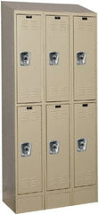 Hallowell - 6 Door, 2 Tier, Ready-Built Wardrobe & Box Lockers - All Tool & Supply