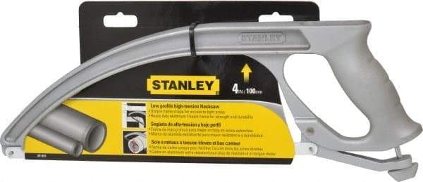 Stanley - 12" Hacksaw - 4" Throat Depth, Ergonomically Design D-Style Handle - All Tool & Supply