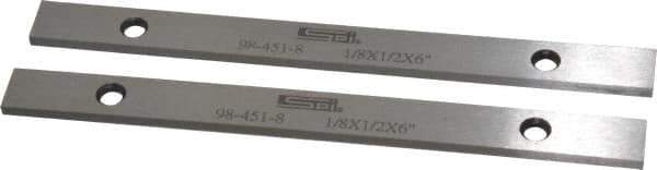 SPI - 6" Long x 1/2" High x 1/8" Thick, Steel Parallel - Sold as Matched Pair - All Tool & Supply