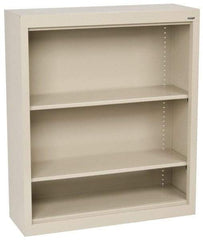 Sandusky Atlantic - 2 Shelf, 42" High x 36" Wide Bookcase - 12" Deep, Steel, Putty - All Tool & Supply