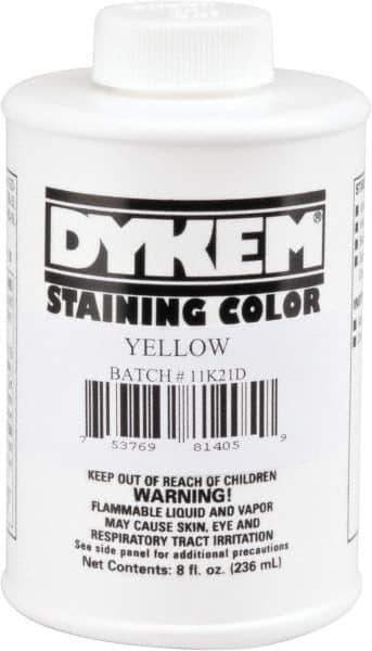 Dykem - 8 Ounce Yellow Staining Color - Brush in Cap Container - All Tool & Supply