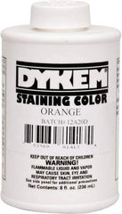 Dykem - 8 Ounce Orange Staining Color - Brush in Cap Container - All Tool & Supply