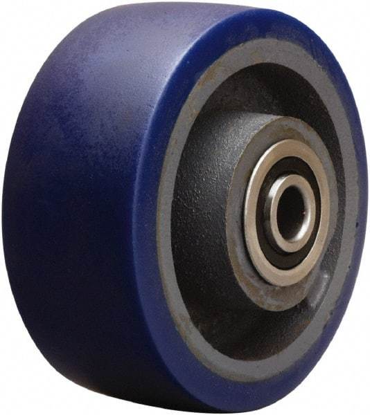 Hamilton - 6 Inch Diameter x 2-1/2 Inch Wide, Polyurethane on Cast Iron Caster Wheel - 1,300 Lb. Capacity, 3-1/2 Inch Hub Length, 3/4 Inch Axle Diameter, Sealed Precision Ball Bearing - All Tool & Supply