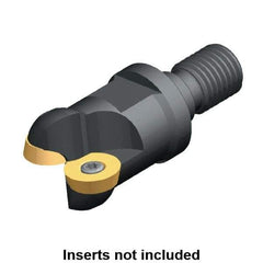 Kennametal - 32mm Cutting Diam, 1.2598" Max Depth of Cut, Modular Connection Indexable Copy End Mill - 2 Inserts, RD.. 1604.. Insert - All Tool & Supply