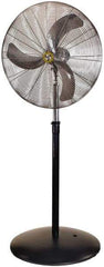 Airmaster - 24" Blade, 5,387 Max CFM, Single Phase Oscillating Pedestal Fan - 2.5 Amps, 115 Volts, 3 Speed - All Tool & Supply