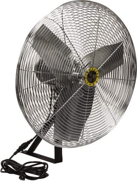 Airmaster - 24" Blade, 1/4 hp, 2,820, 4,020 & 5,220 CFM, Industrial Circulation Fan - Wall/Ceiling Mount, 115 Volts, 2 Speed - All Tool & Supply