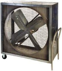 Airmaster - 48" Blade, 1 hp, 17,770 Max CFM, Portable Cabinet Fans - 11.9 Amps, 115 Volts, 1 Speed - All Tool & Supply