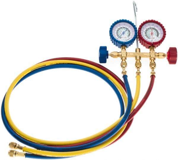 Imperial - 2 Valve Manifold Gauge with 3/5' Hose - All Tool & Supply