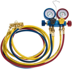 Imperial - 4 Valve Manifold Gauge - With 4 x 5' Hose - All Tool & Supply