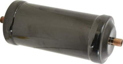 Parker - 3/8" Connection, 3" Diam, 8.86" Long, Refrigeration Liquid Line Filter Dryer - 7-3/4" Cutout Length, 361 Drops Water Capacity - All Tool & Supply