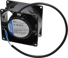 EBM Papst - 115 Volts, AC, 36 CFM, Square Tube Axial Fan - 0.1 Amp Rating, 80mm High x 3.15" Wide x 1-1/2" Deep - All Tool & Supply