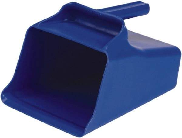 Remco - 128 oz Blue Polypropylene Flat Bottom Scoop - 8.7" Wide x 6.7" Deep Bowl, 11" OAL - All Tool & Supply