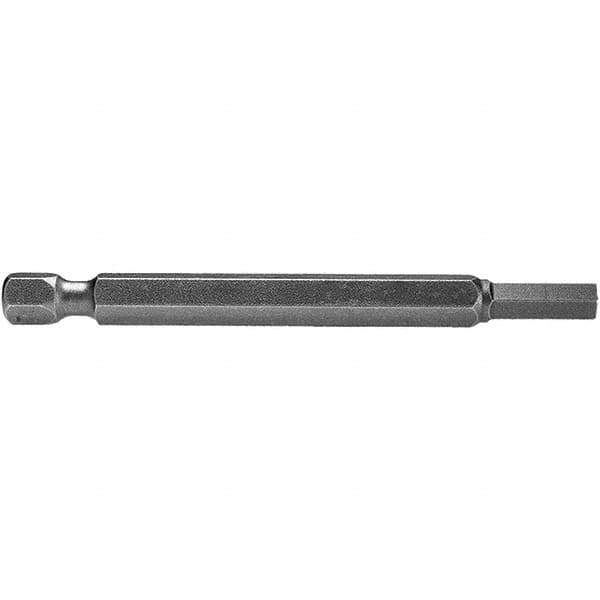 Apex - 3/16" Hex Bit - 1/4" Hex Drive, 3" OAL - All Tool & Supply