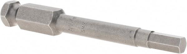 Apex - 6mm Hex Bit - 7/16" Hex Drive, 3-1/2" OAL - All Tool & Supply