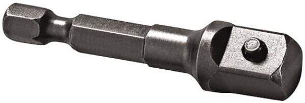 Apex - 1/2" Square Size Hex to Square Extension - 1/4" Hex Drive, 2" OAL - All Tool & Supply