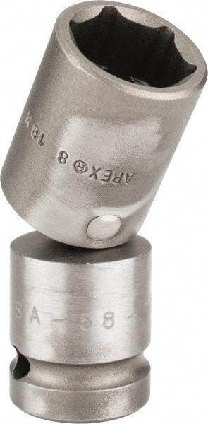 Apex - 1/2" Drive, Standard Hand Socket - 6 Points, 2-55/64" OAL - All Tool & Supply