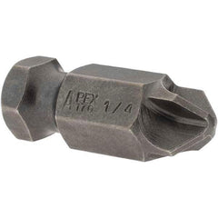 Apex - 1/4 Torq-Set Bit - 7/16" Hex Drive, 1-1/4" OAL - All Tool & Supply