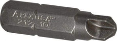 Apex - 1/4" Drive, #10 Torq-Set Screwdriver Bit - 1" OAL - All Tool & Supply