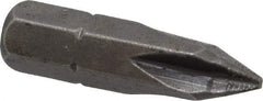 Apex - #1, Hex Drive Phillips ACR Screwdriver Bit - 1/4" Drive, 1" OAL - All Tool & Supply