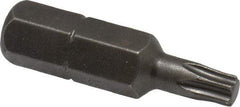 Apex - 5/16" Drive T25 Torx Screwdriver Bit - 1-1/4" OAL, Insert Bit - All Tool & Supply