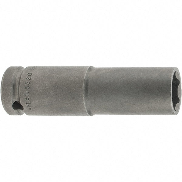 Impact Socket: 0.625″ Socket, Square Drive 6-Point, 3.25″ OAL