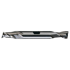 ‎25/64″ × 1/2″ × 13/16″ × 4-1/8″ RHS / RHC HSS HSS Double End 2-Flute Center Cutting Finishing End Mill - Bright