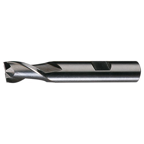 ‎5/8″ × 5/8″ × 1-5/16″ × 3-3/4″ RHS / RHC HSS HSS Single End 2-Flute Center Cutting Keyway Tolerance Finishing End Mill - Bright - Exact Industrial Supply