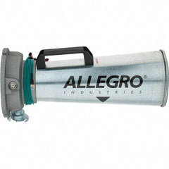 Allegro - 16-3/4 Inch Long, Galvanized Steel Venturi Style Pneumatic Blowers - 1/2 Inch NPT, 7.31 Inch Base Diameter, 6 Inch Face Diameter - All Tool & Supply