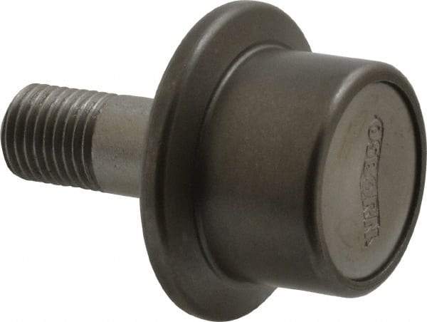 Osborn International - 1" Roller Diam x 25/32" Width, 7/16" Stud Diam x 1" Length, Flanged Concentric Stud Load Runner - Steel, 1/2" Thread Length, 7/16-20 Thread, 1-25/32" OAL, 225 Lb Dynamic Cap - All Tool & Supply