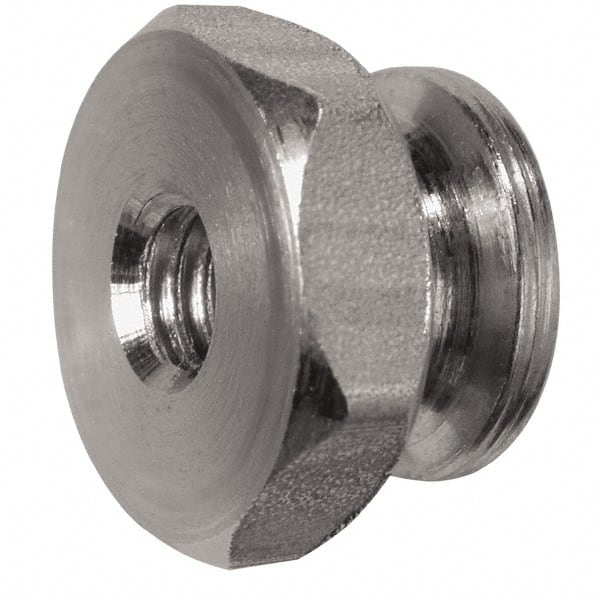 Electro Hardware - #8-32 UNC Thread, Uncoated, Grade 303 Stainless Steel Hex Thumb Nut - All Tool & Supply