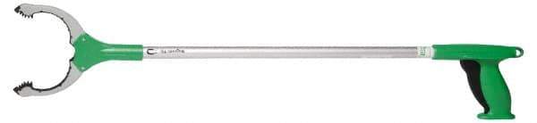 Unger - 32" Long Trash Pick Up Tool - Aluminum, Use for Bottles, Cans, Debris, Paper - All Tool & Supply