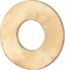 Value Collection - 3/4" Screw, Brass Standard Flat Washer - 0.812" ID x 1-7/8" OD, 0.114" Thick, Plain Finish - All Tool & Supply