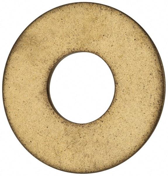 Value Collection - 7/8" Screw, Brass Standard Flat Washer - 0.937" ID x 2-1/4" OD, 0.128" Thick, Plain Finish - All Tool & Supply