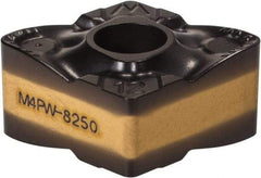 Iscar - CNMX453 HTW Grade IC8250 Carbide Turning Insert - TiCN/Al2O3/TiN Finish, 80° Diamond, 1/2" Inscr Circle, 17/64 Thick, 3/64" Corner Radius - All Tool & Supply