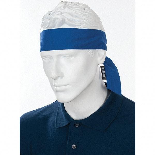 Ergodyne - Size Universal Cooling Headband - Cotton, Tie Closure, Blue, Solid Pattern - All Tool & Supply