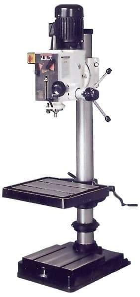 Jet - 20" Swing, Geared Head Drill Press - 12 Speed, 2 hp, Three Phase - All Tool & Supply