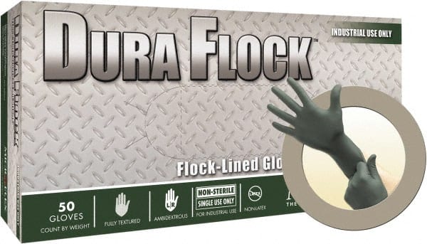 Microflex - Size S, 8 mil, Industrial Grade, Powder Free Nitrile Disposable Gloves - Exact Industrial Supply