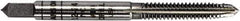 Irwin - M7x1.00 Metric Coarse 4 Flute Bright Finish Carbon Steel Straight Flute Standard Hand Tap - Plug, Right Hand Thread, Oversize - All Tool & Supply