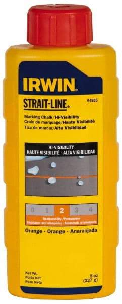 Irwin - 8 Container Chalk Refill - Fluorescent Orange - All Tool & Supply