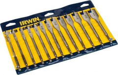 Irwin - 1/4 to 1", High Speed Steel Spade Drill Bit Set - All Tool & Supply