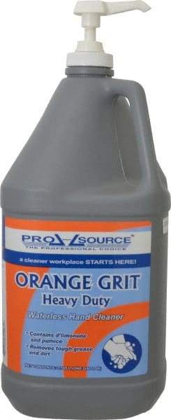 PRO-SOURCE - 1 Gal Pump Bottle Liquid Hand Cleaner - Orange (Color), Citrus Scent - All Tool & Supply