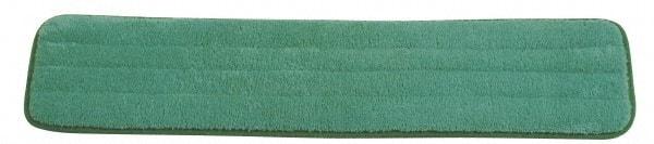 Rubbermaid - 24-1/2" Long x 5-1/2" Wide Microfiber Dust Mop Pad - Hook & Loop, Green - All Tool & Supply